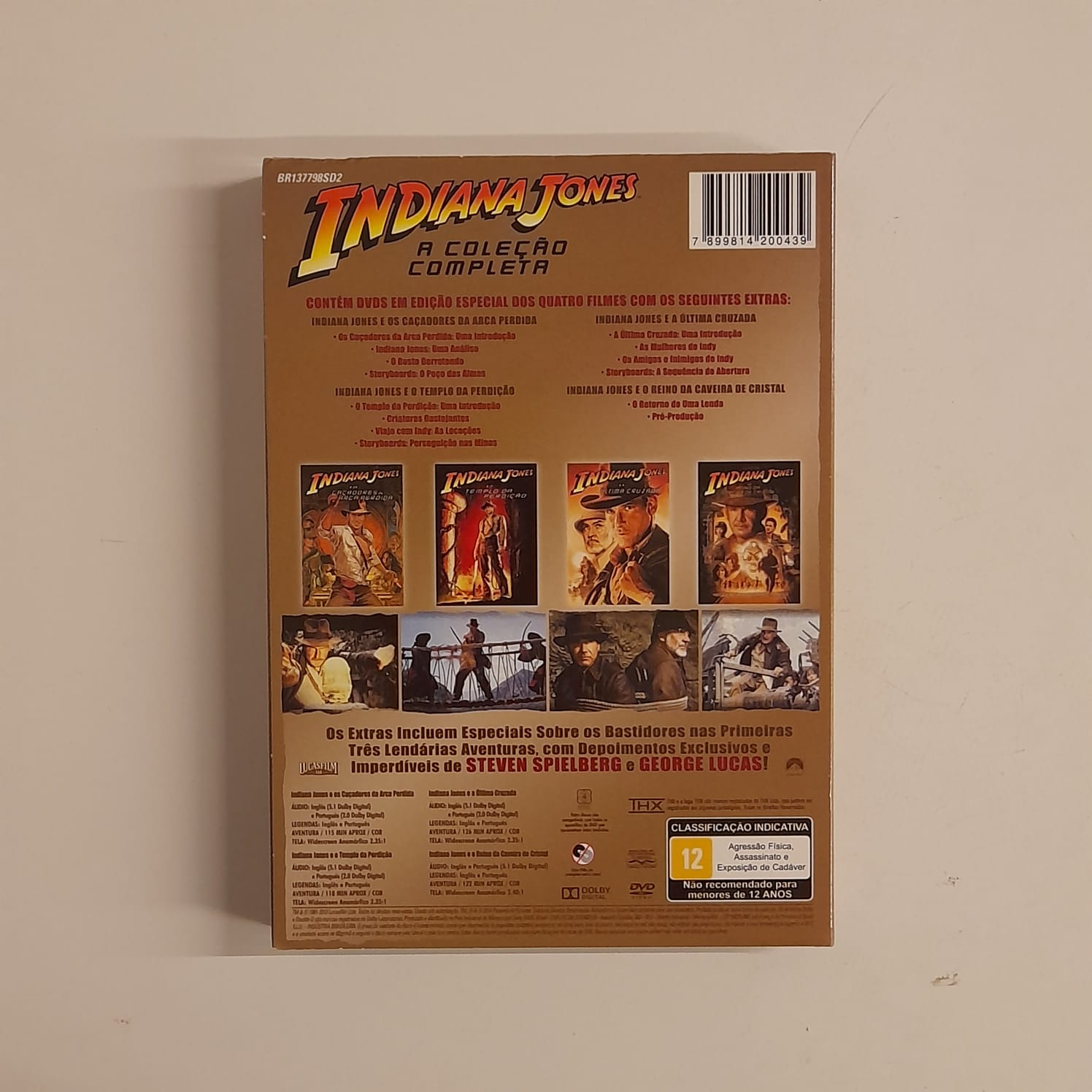 Box DVDs Indiana Jones - A Coleção Completa (4 DVDs) - Imagem 2