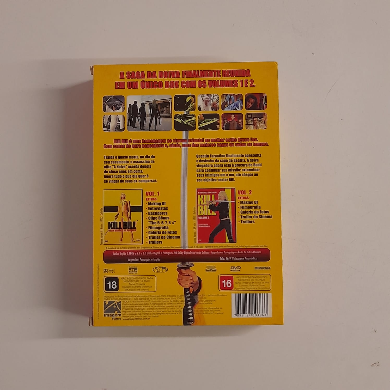 Box DVDs Kill Bill 1 & 2 - Duplo - Imagem 2
