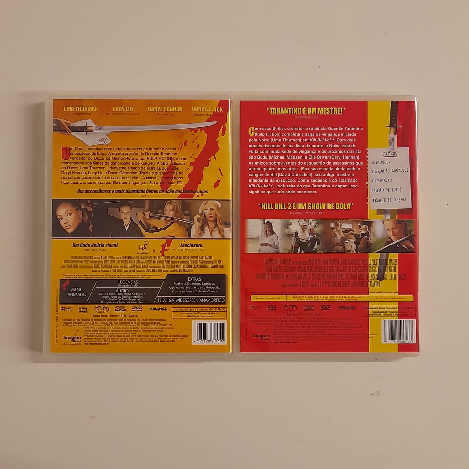 Box DVDs Kill Bill 1 & 2 - Duplo - Imagem 4