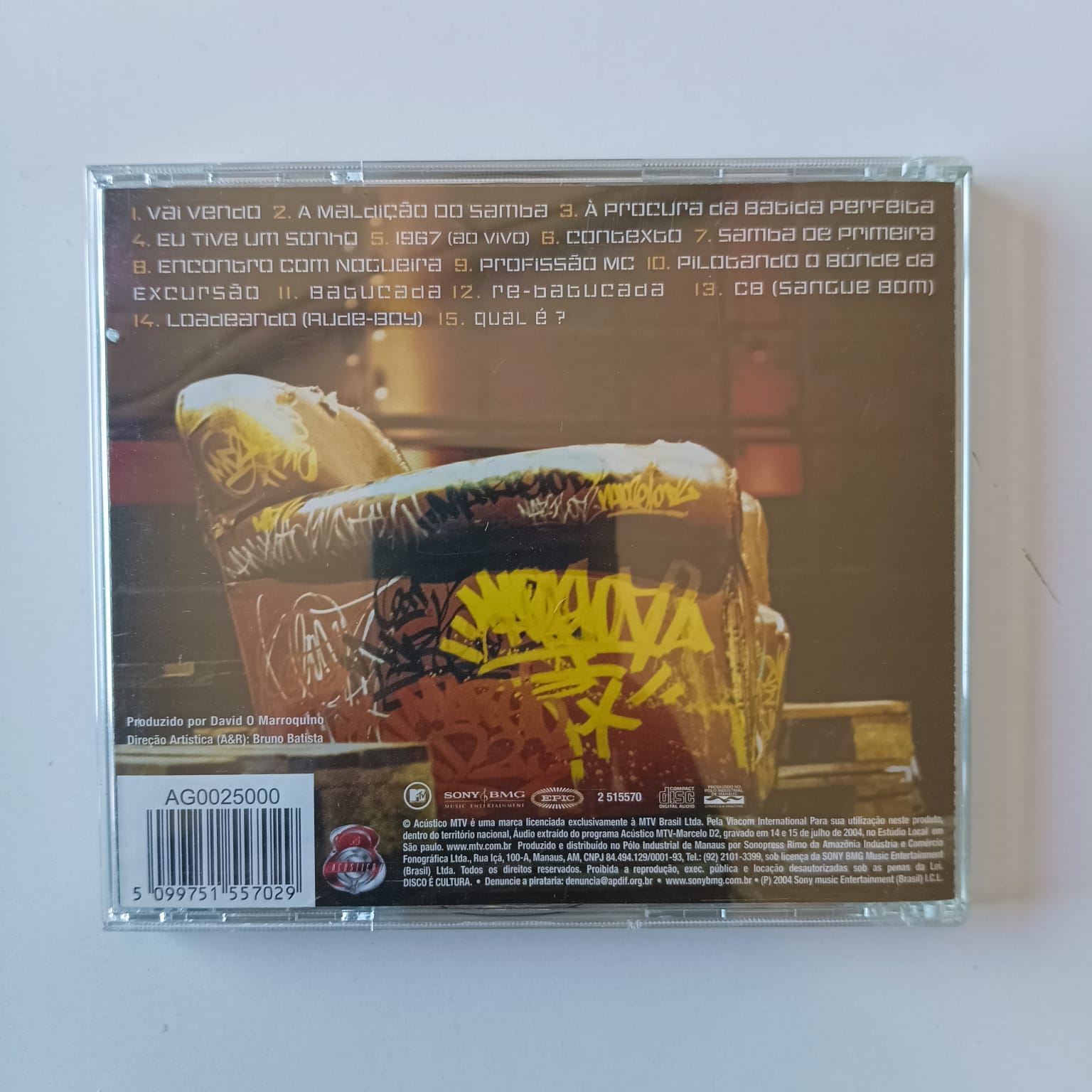 CD Marcelo D2 - Acústico MTV - Imagem 2