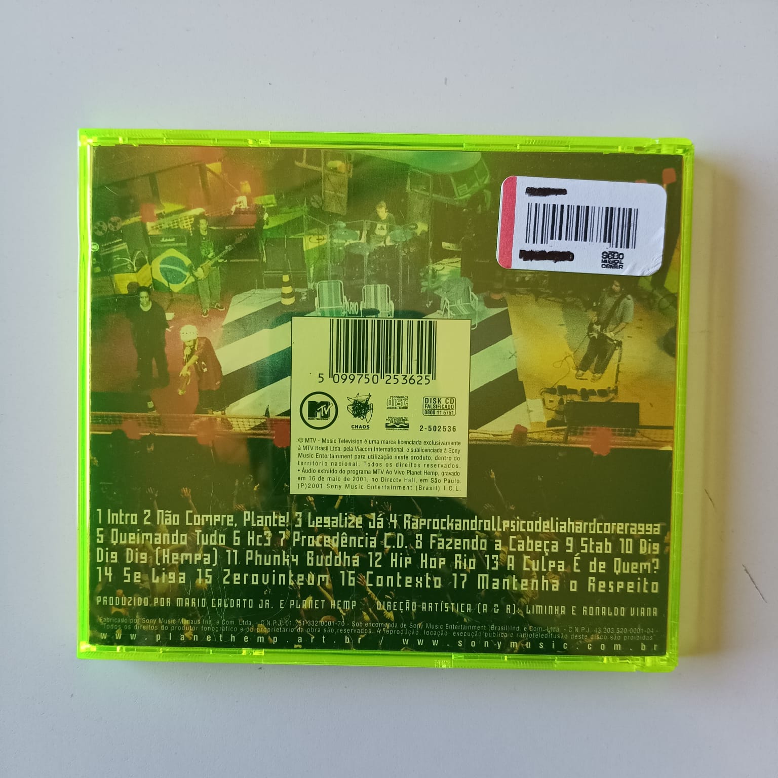 CD Planet Hemp - MTV Ao Vivo - Imagem 2