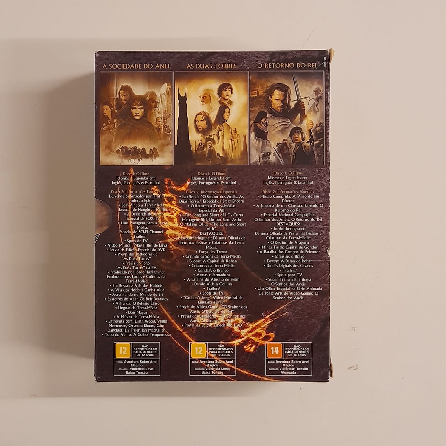 Box DVDs Trilogia Senhor Dos Anéis (6 DVDs) - Imagem 2