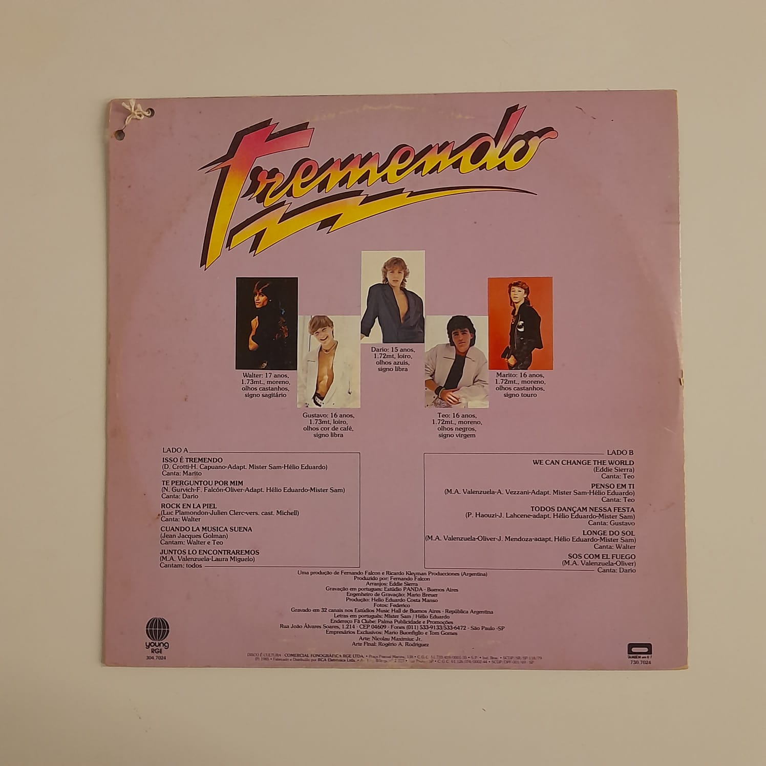 LP Tremendo – Tremendo (1985) - Imagem 2