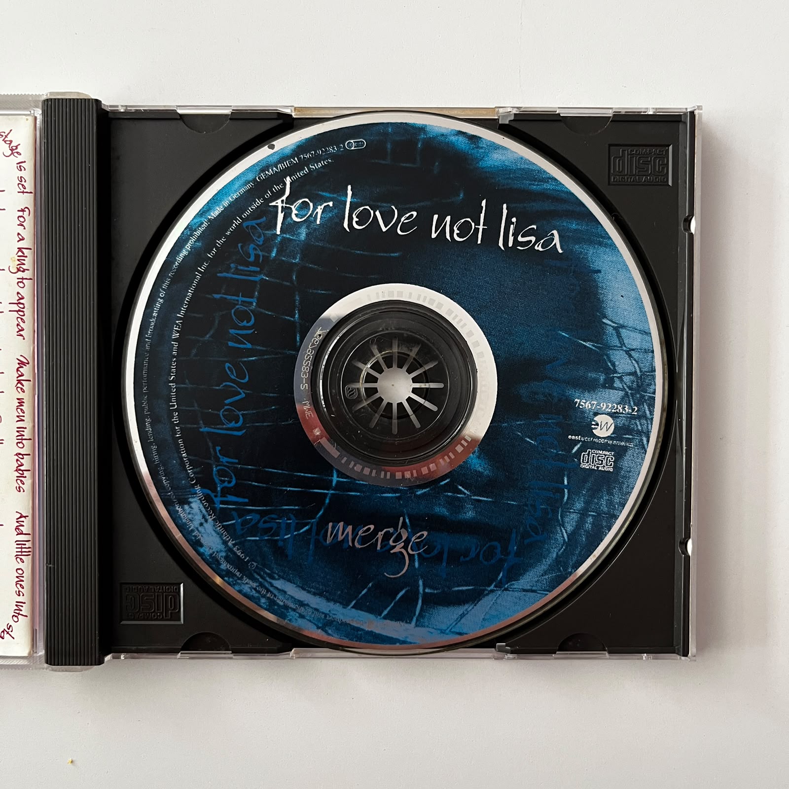 CD For Love Not Lisa – Merge - Importado - Imagem 3