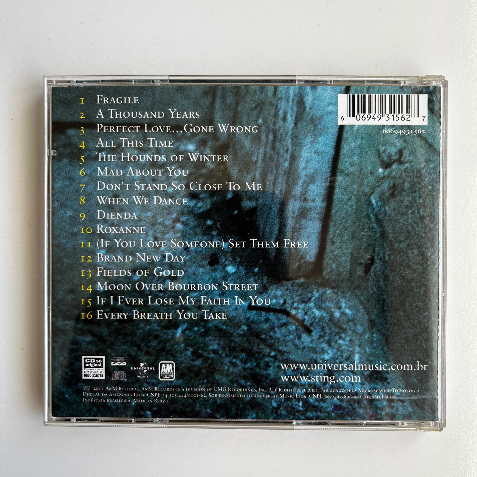 CD Sting – ...All This Time - Imagem 2