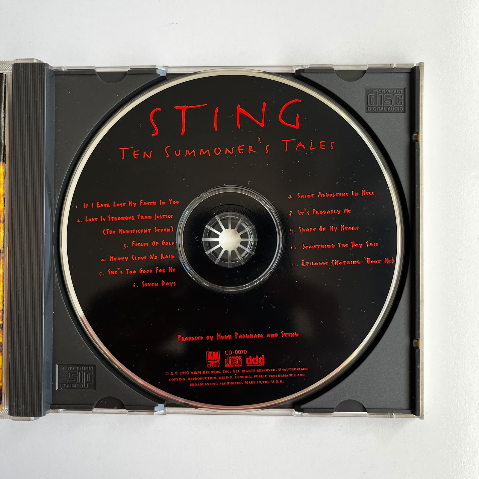 CD Sting – Ten Summoner's Tales - Importado - Imagem 3