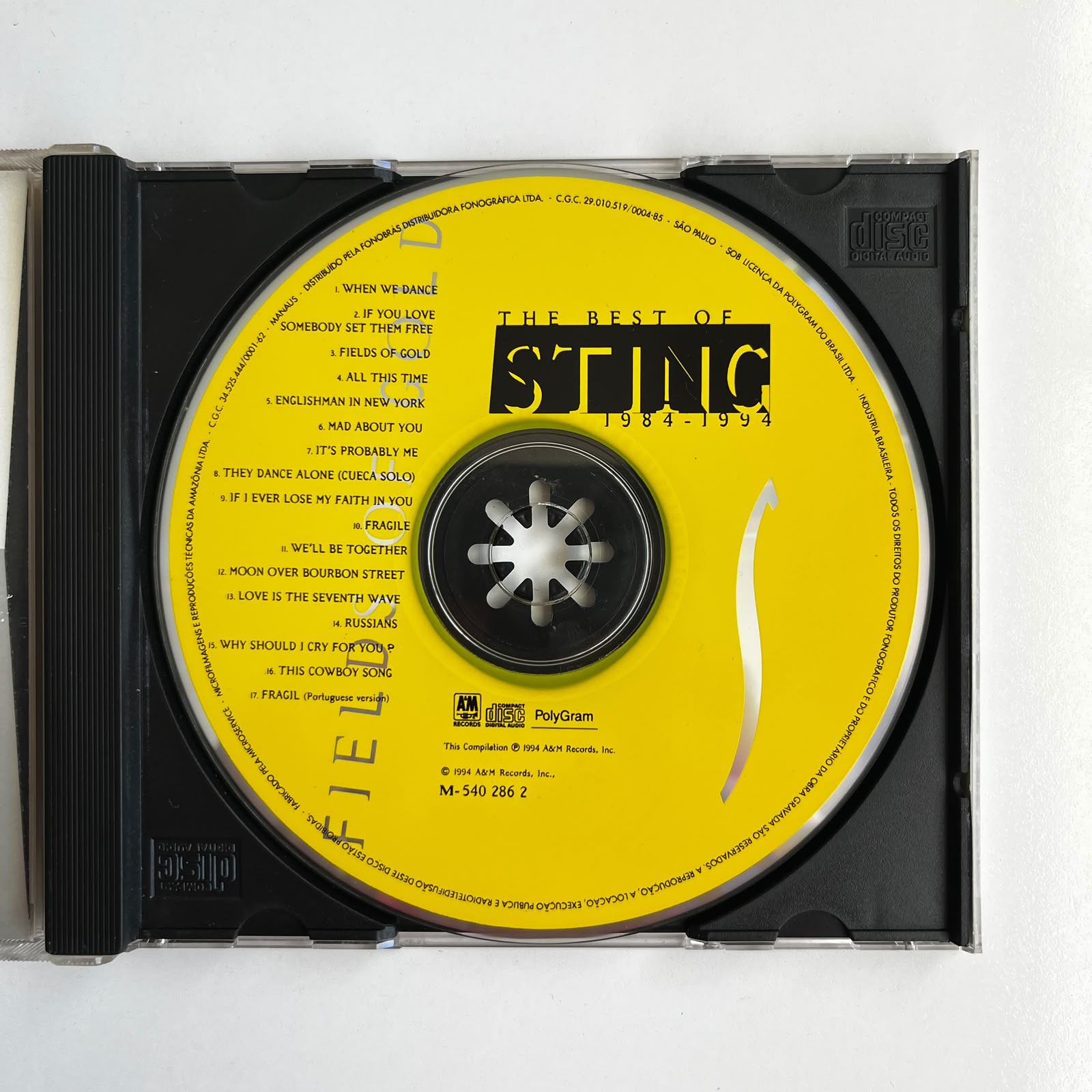 CD Sting – Fields Of Gold: The Best Of Sting 1984-1994 - Imagem 2
