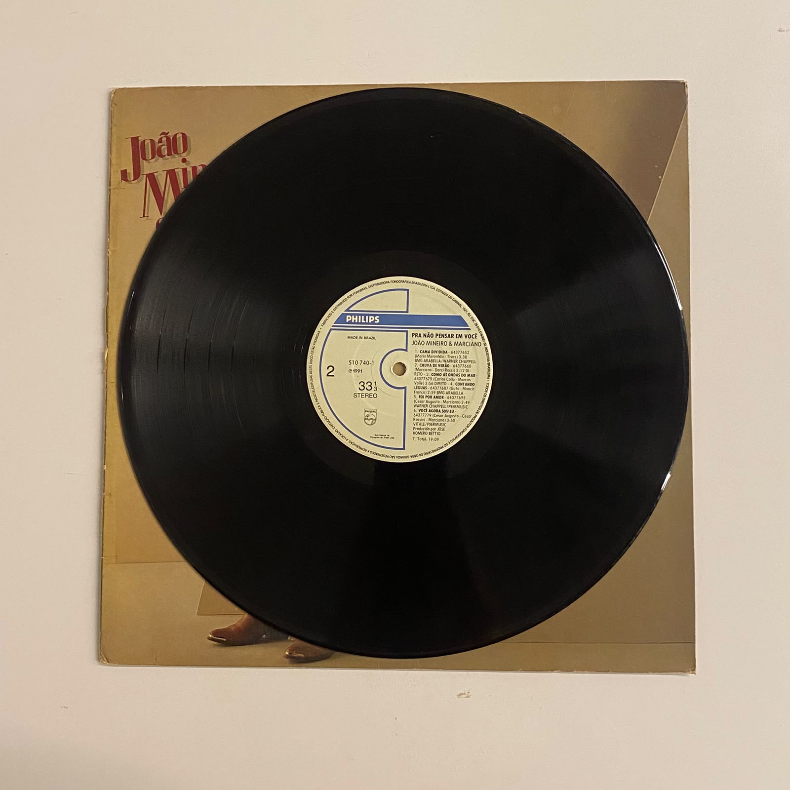 LP João Mineiro & Marciano – Pra Não Pensar Em Você - Imagem 3