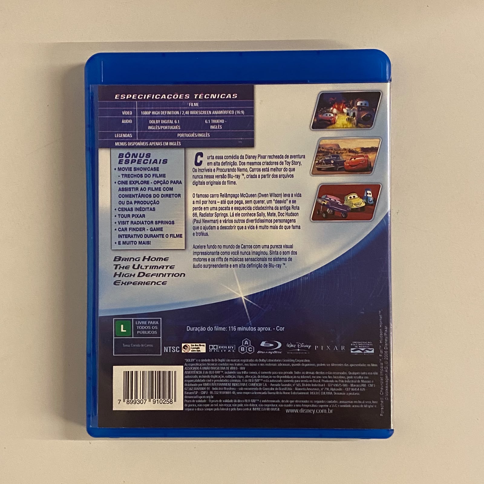 Blu-Ray Carros - Imagem 2