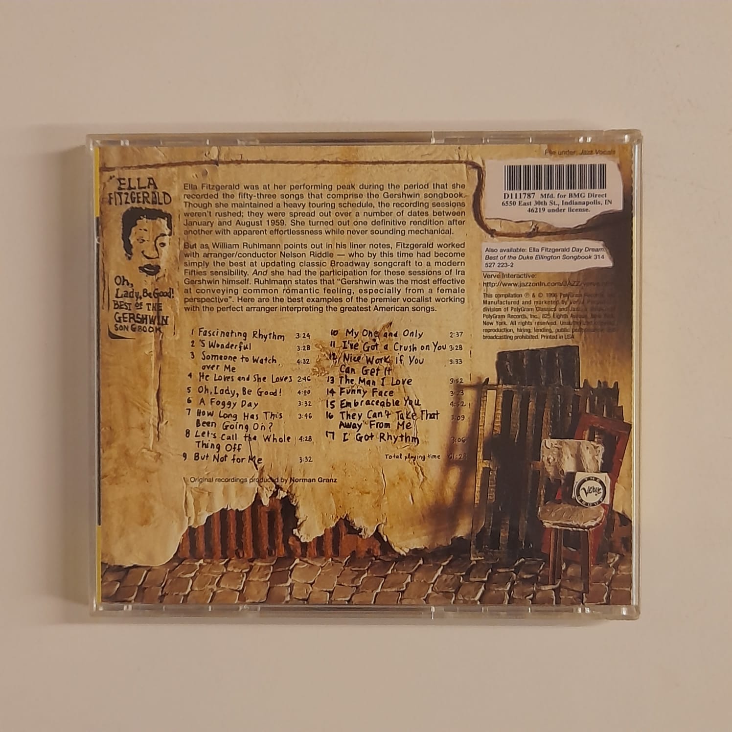 CD Ella Fitzgerald – Oh, Lady, Be Good! Best Of The Gershwin Songbook - Importado - Imagem 2
