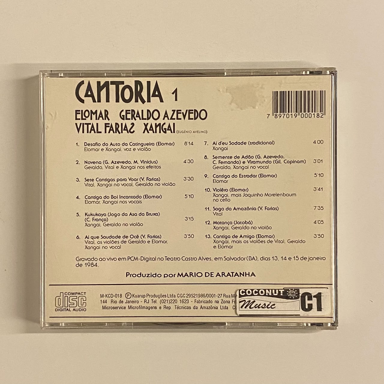 CD Elomar, Geraldo Azevedo, Vital Farias, Xangai – Cantoria 1 - Imagem 2