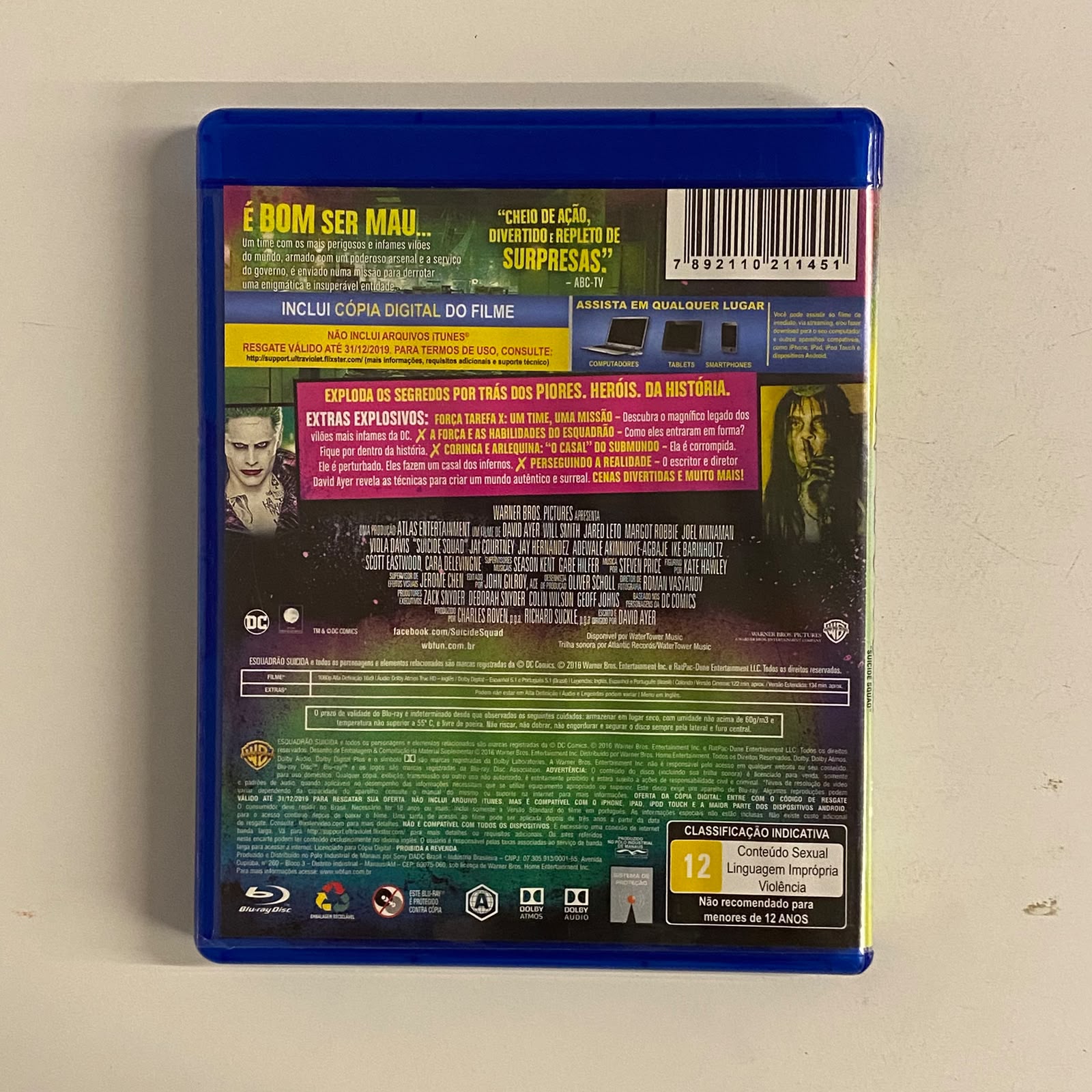 Blu-Ray Esquadrão Suicida - Duplo - Imagem 2