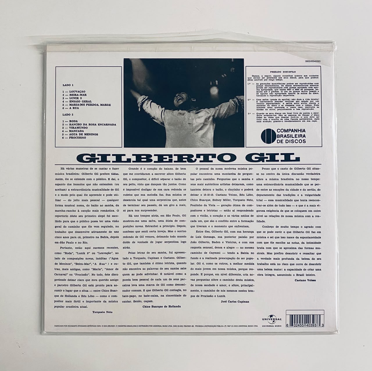 LP Gilberto Gil – Louvação - Lacrado - Imagem 2