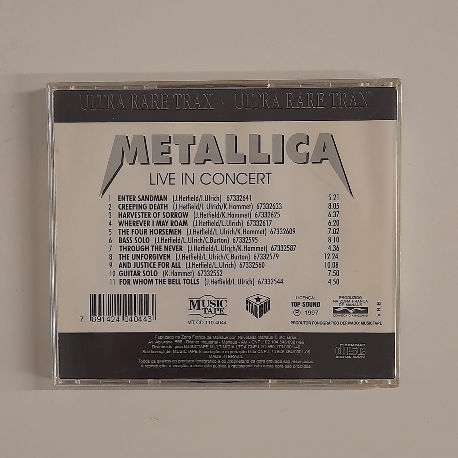 CD Metallica – Live In Concert - Imagem 2