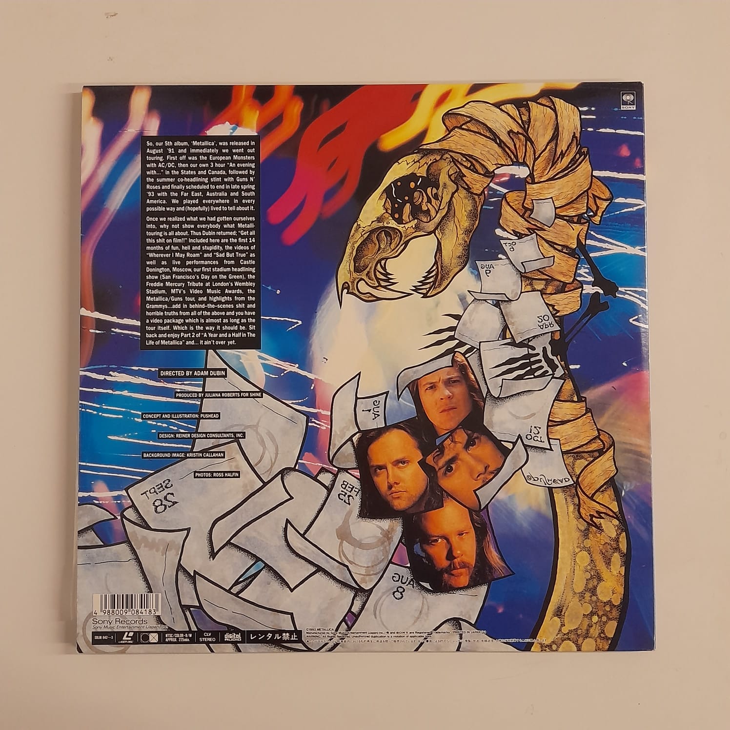 Box Laserdisc Metallica - A Year And A Half In The Life Of Metallica ... Continued - Triplo importado - Imagem 4