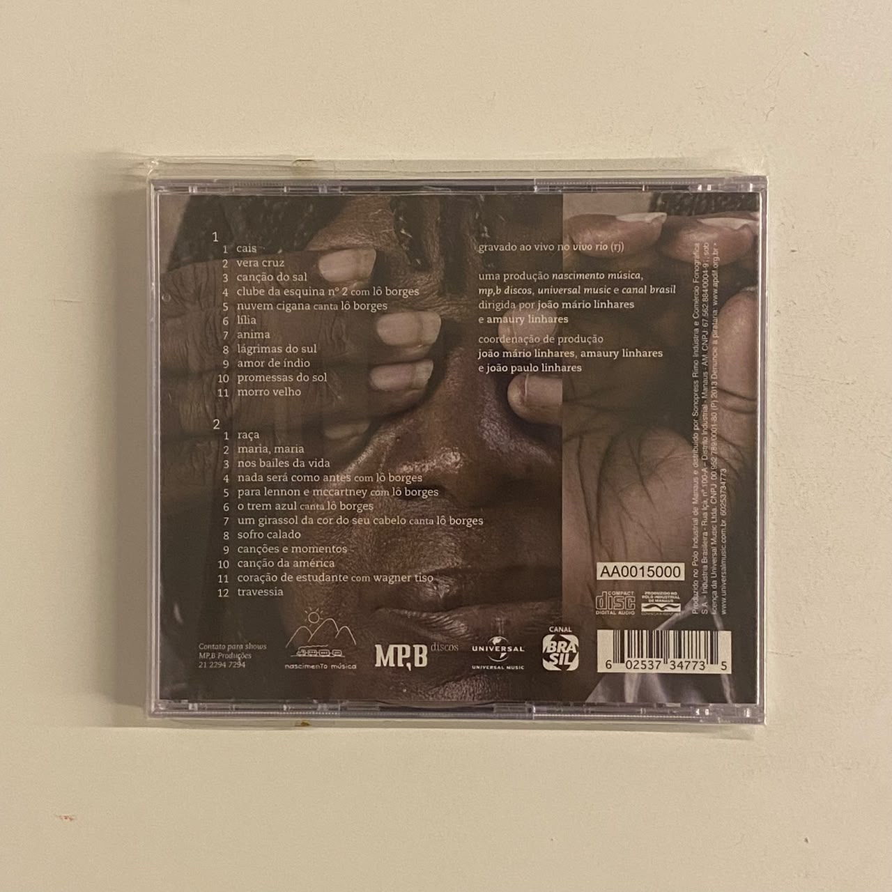 CD Milton Nascimento – Uma Travessia (50 Anos De Carreira Ao Vivo) - Lacrado - Imagem 2