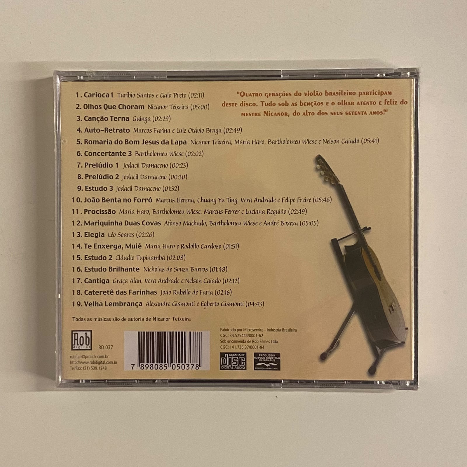 CD Nicanor Teixeira Por 28 Grandes Intérpretes - Lacrado - Imagem 2