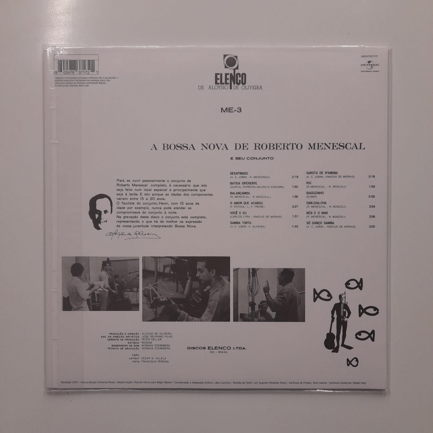 LP Roberto Menescal E Seu Conjunto – A Bossa Nova De Roberto Menescal E Seu Conjunto - Lacrado - Imagem 2