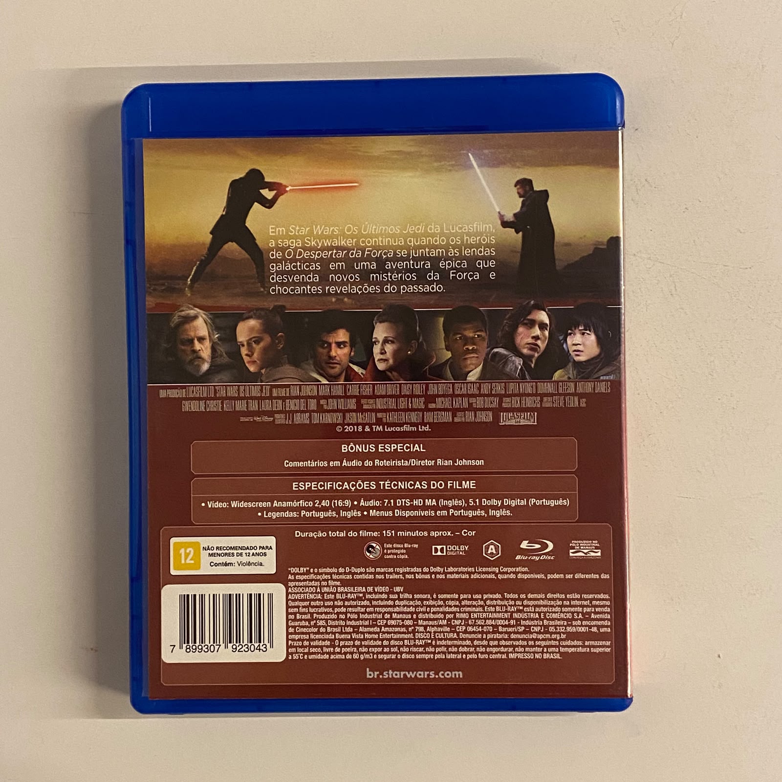 Blu-Ray Star Wars: Os Últimos Jedi - Imagem 2