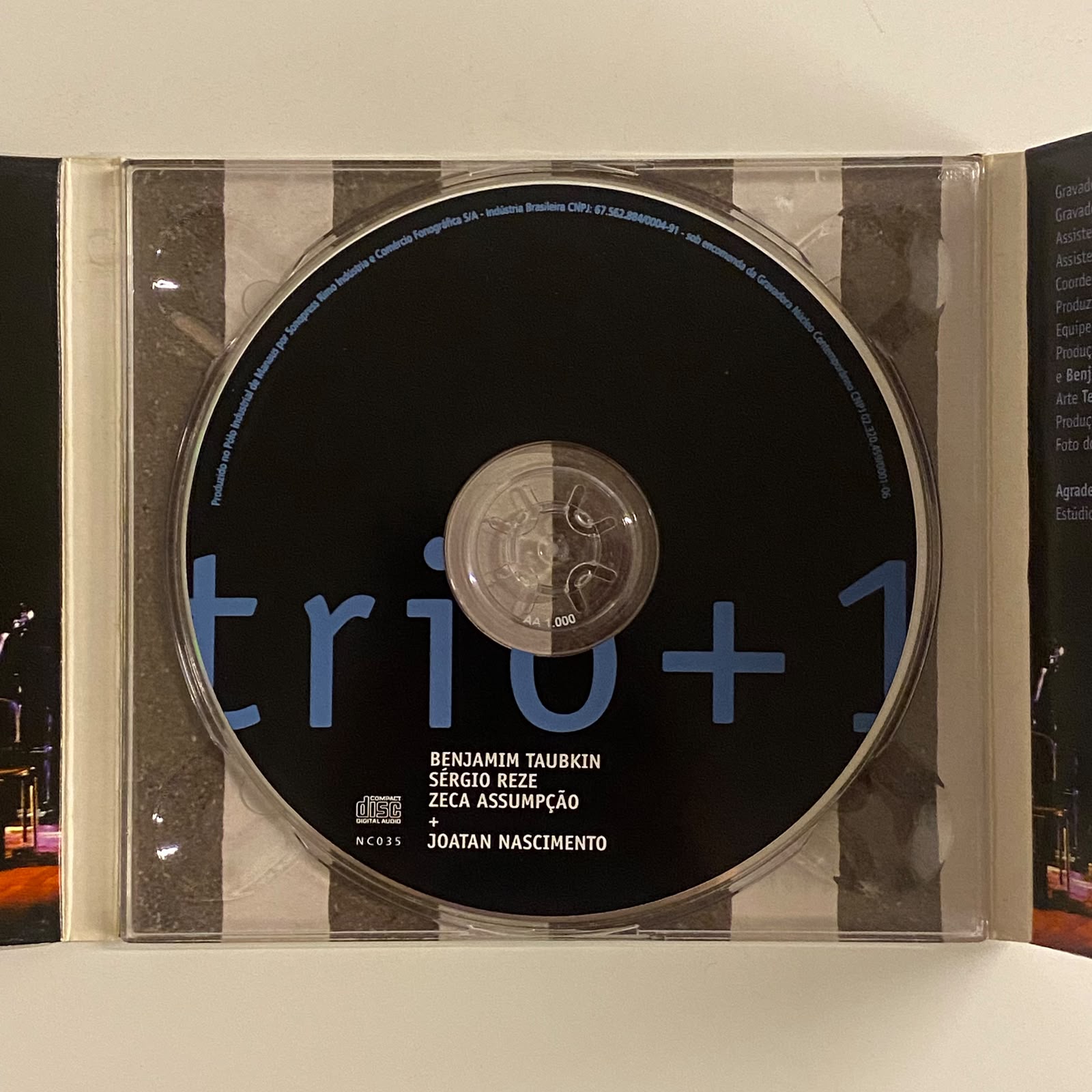 CD Benjamim Taubkin, Sergio Reze, Zeca Assunção, Joatan Nascimento – Trio+1 - Imagem 3