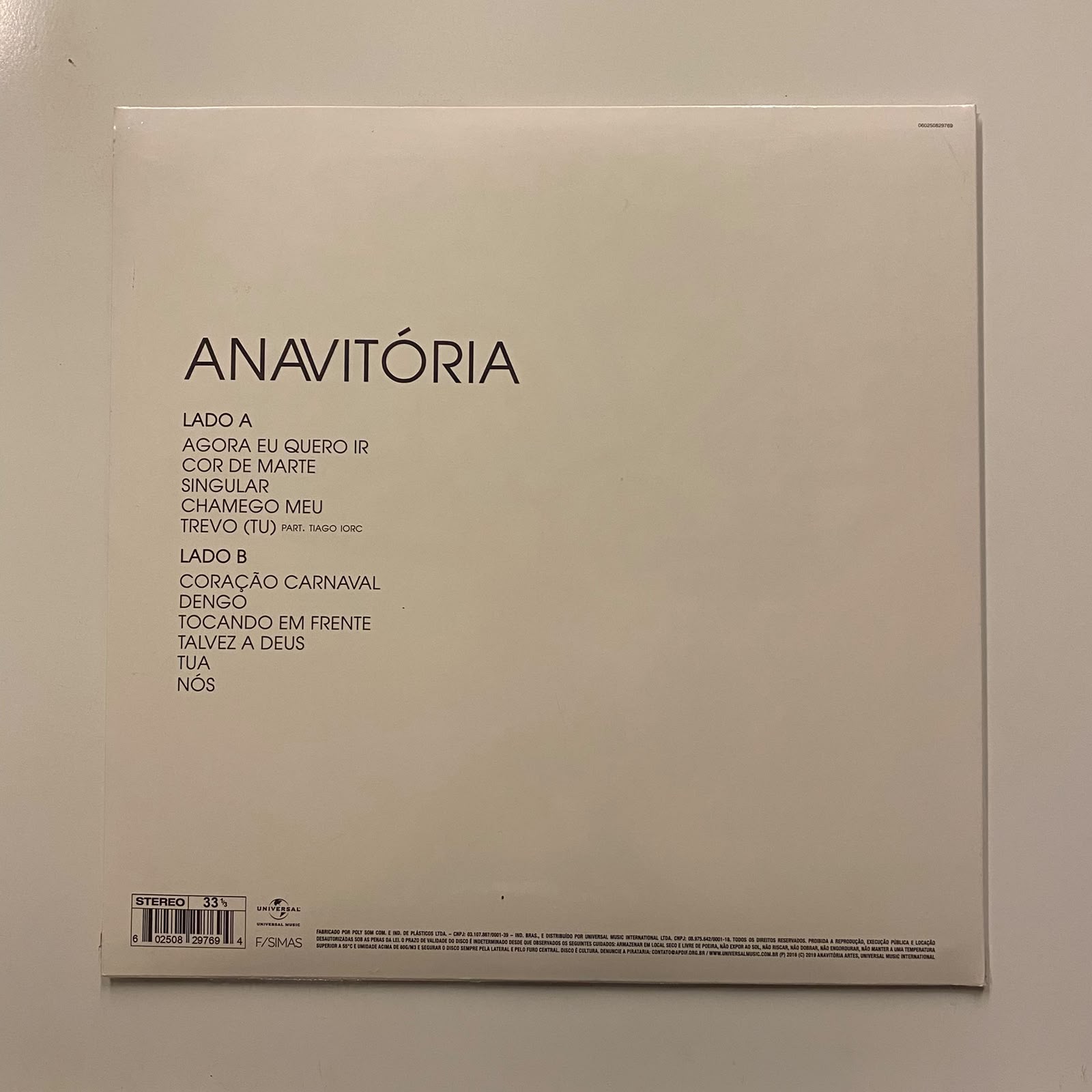LP Anavitória – Anavitória (2020) - Lacrado - Imagem 2