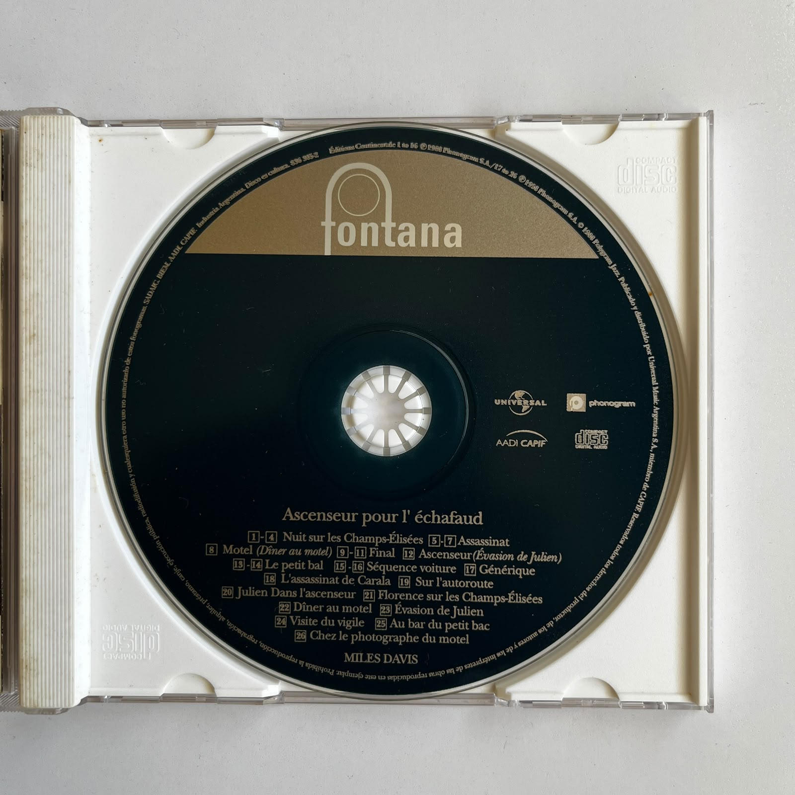 CD Miles Davis – Ascenseur Pour L'Échafaud - Importado - Imagem 3