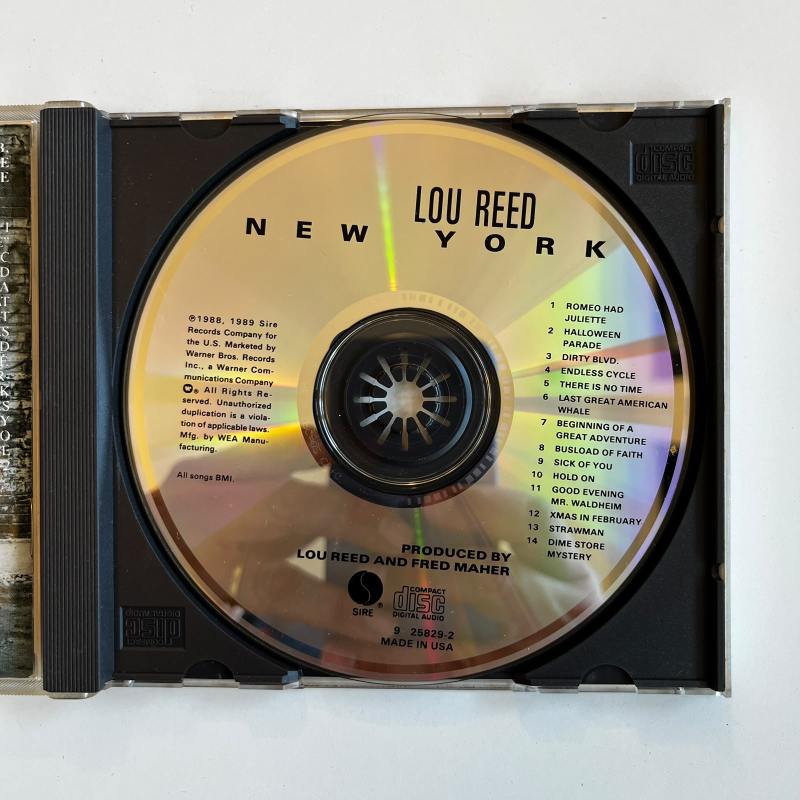 CD Lou Reed – New York - Importado - Imagem 3