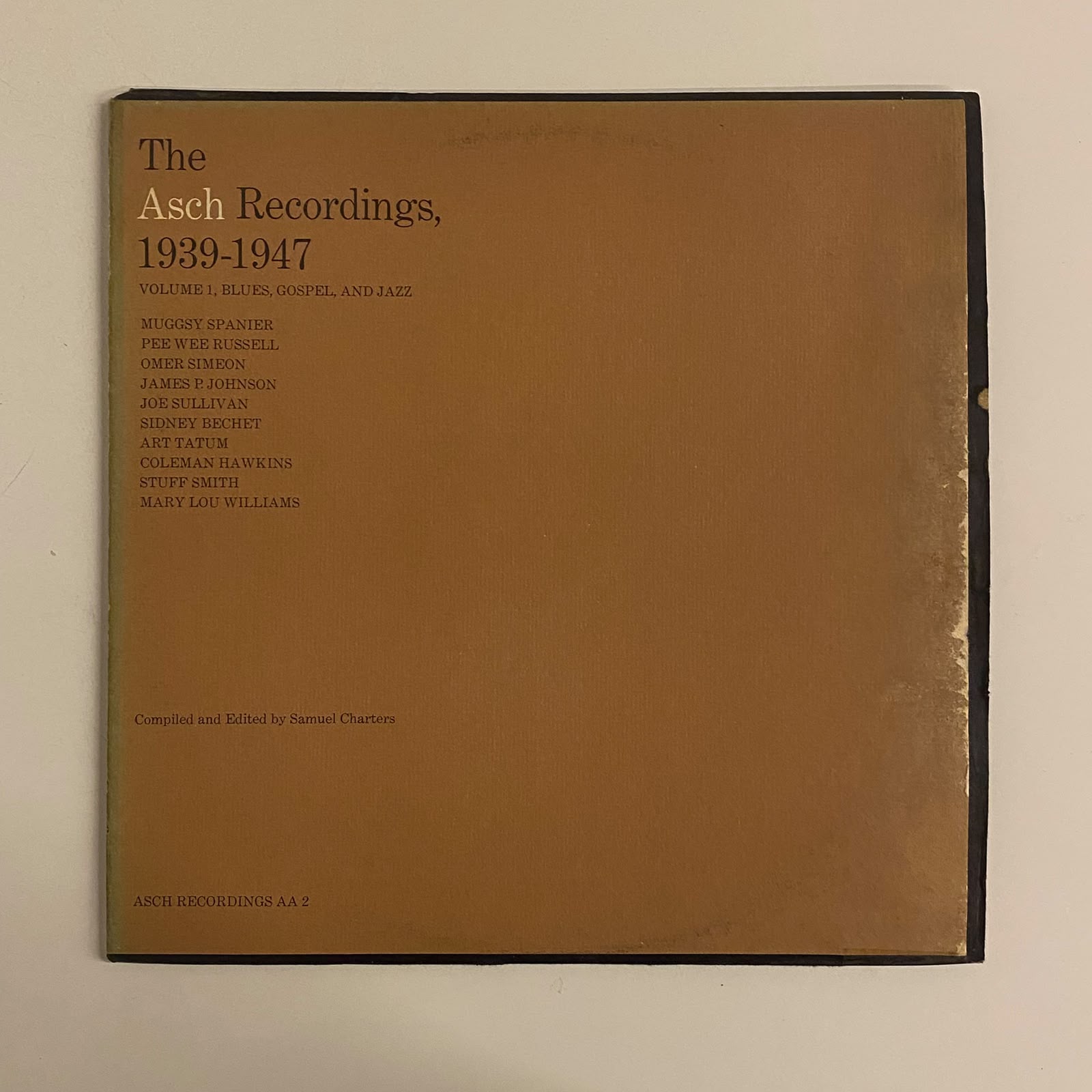 LP The Asch Recordings, 1939-1947 - Importado