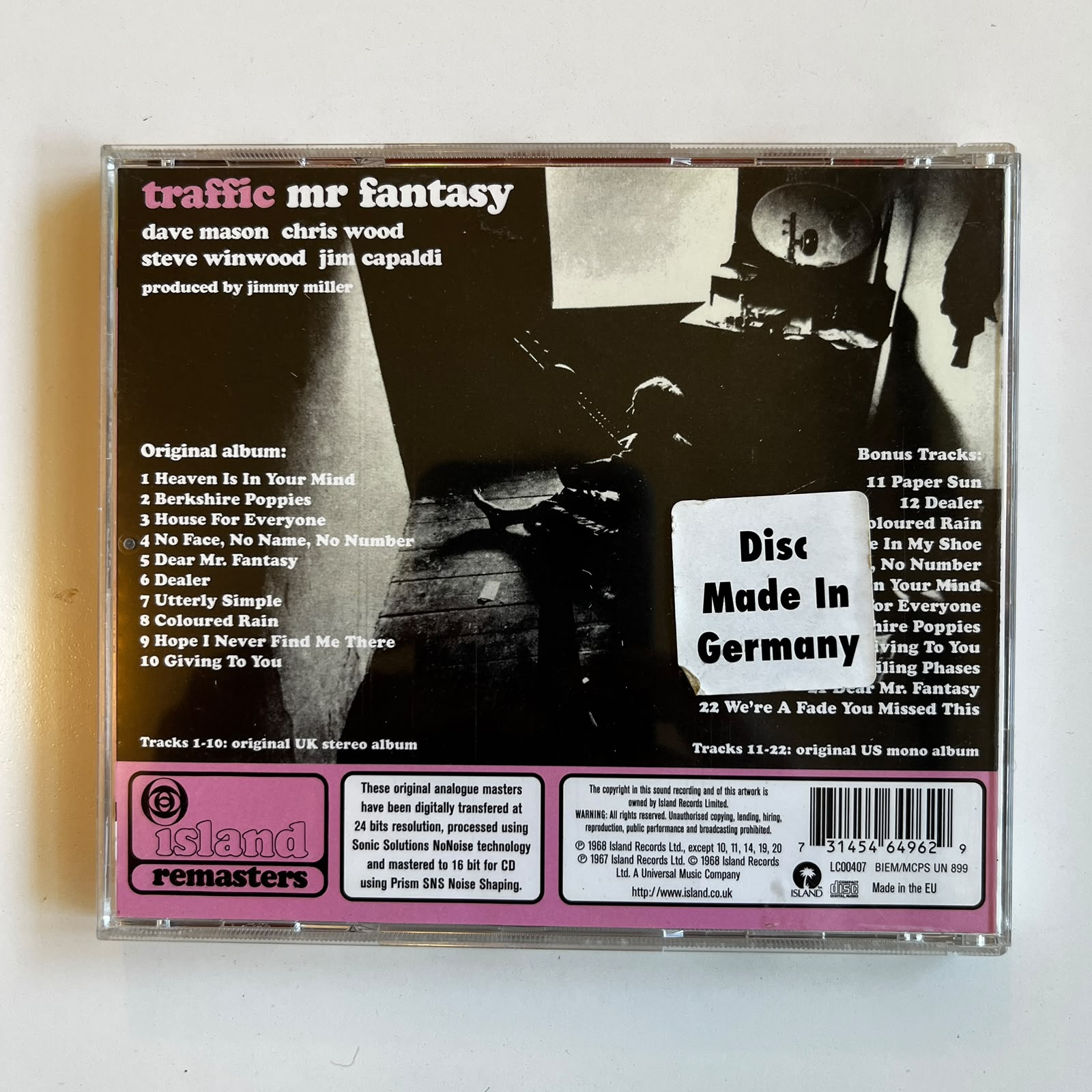 CD Traffic – Mr. Fantasy - Importado - Imagem 2