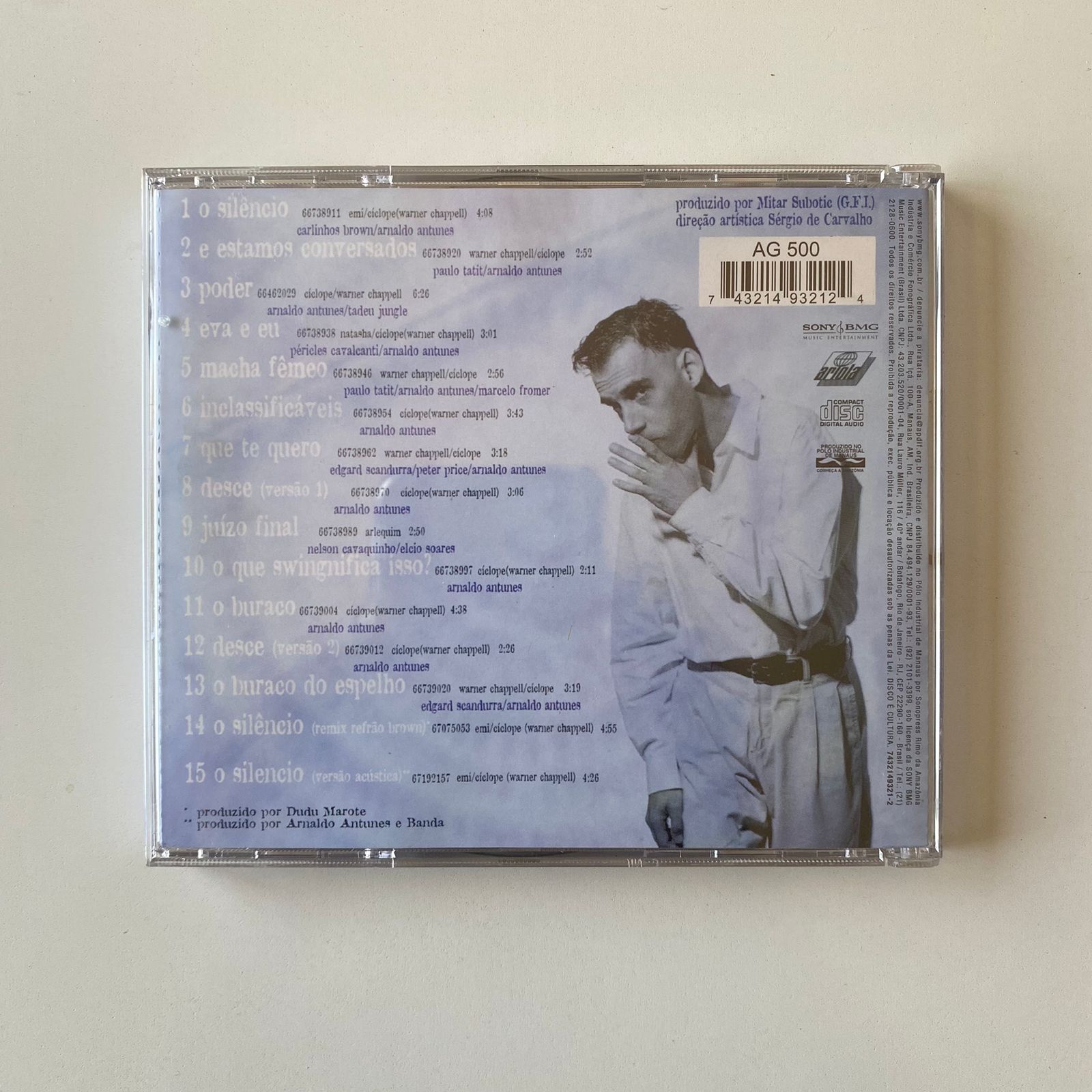 CD Arnaldo Antunes - O Silêncio - Imagem 2