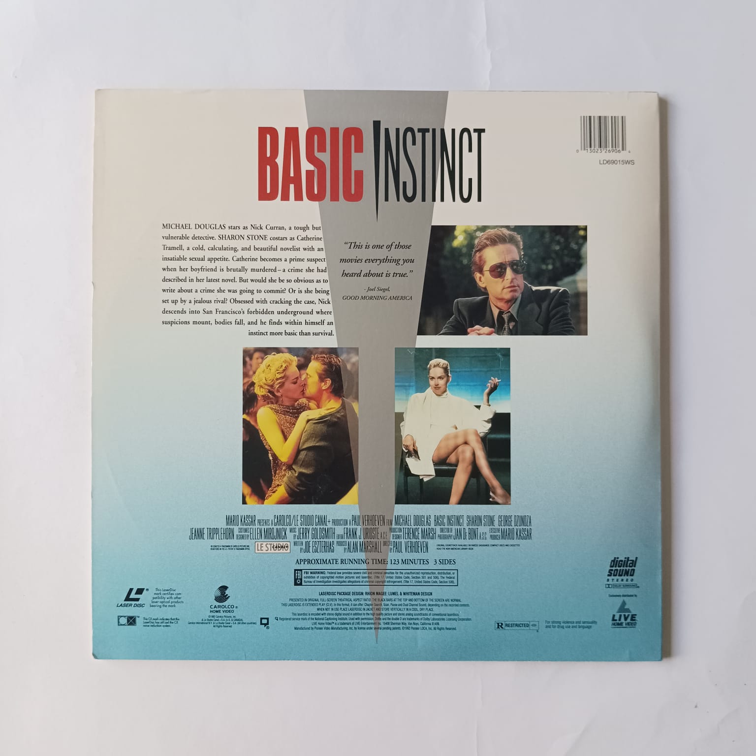 Laserdisc Basic Instinct - Imagem 2