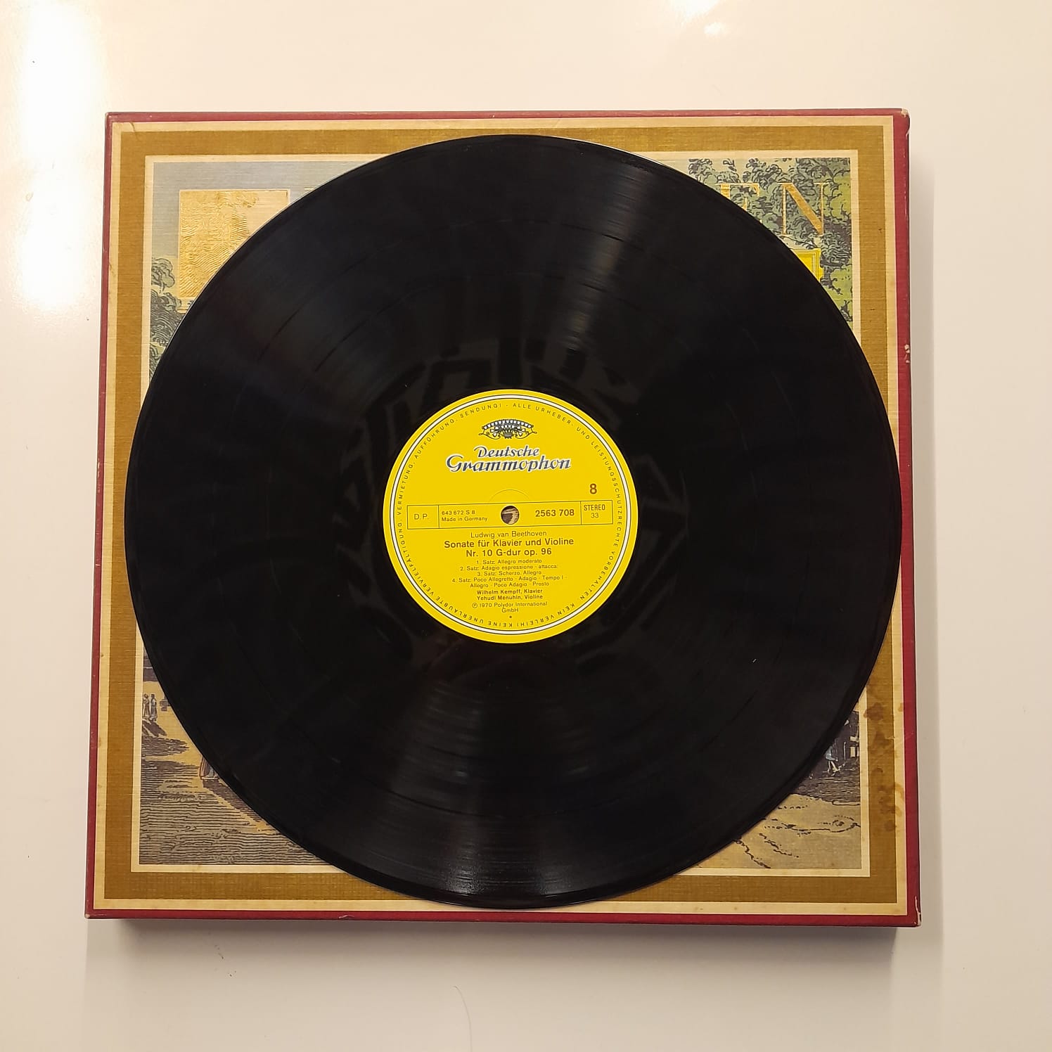 Box LP Beethoven – Beethoven Edition 1977: Violin- Und Cellosonaten (8 LPs) - Importado - Imagem 11