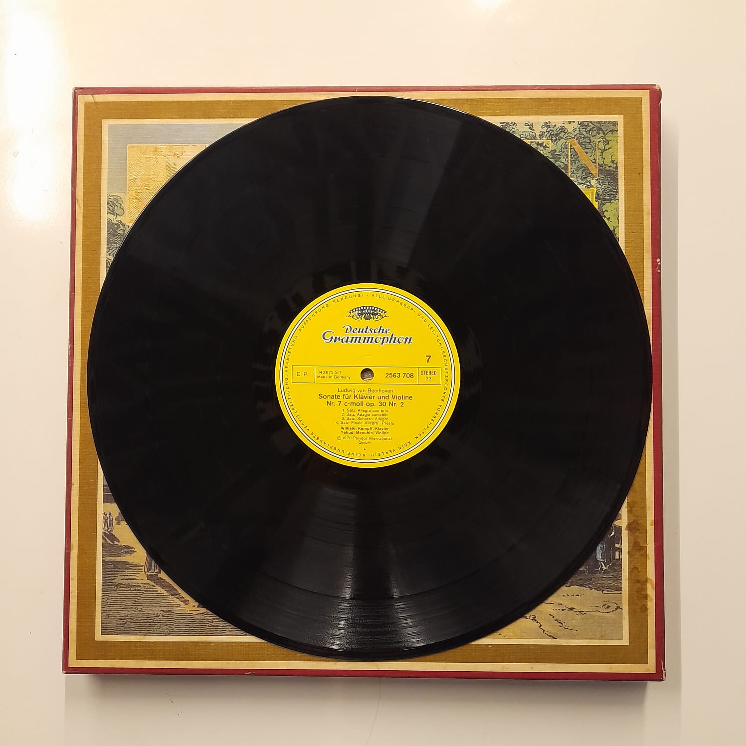 Box LP Beethoven – Beethoven Edition 1977: Violin- Und Cellosonaten (8 LPs) - Importado - Imagem 12