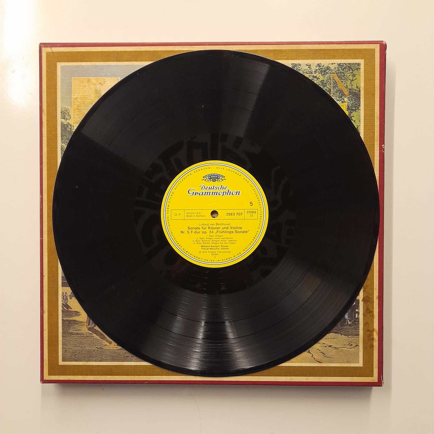 Box LP Beethoven – Beethoven Edition 1977: Violin- Und Cellosonaten (8 LPs) - Importado - Imagem 14