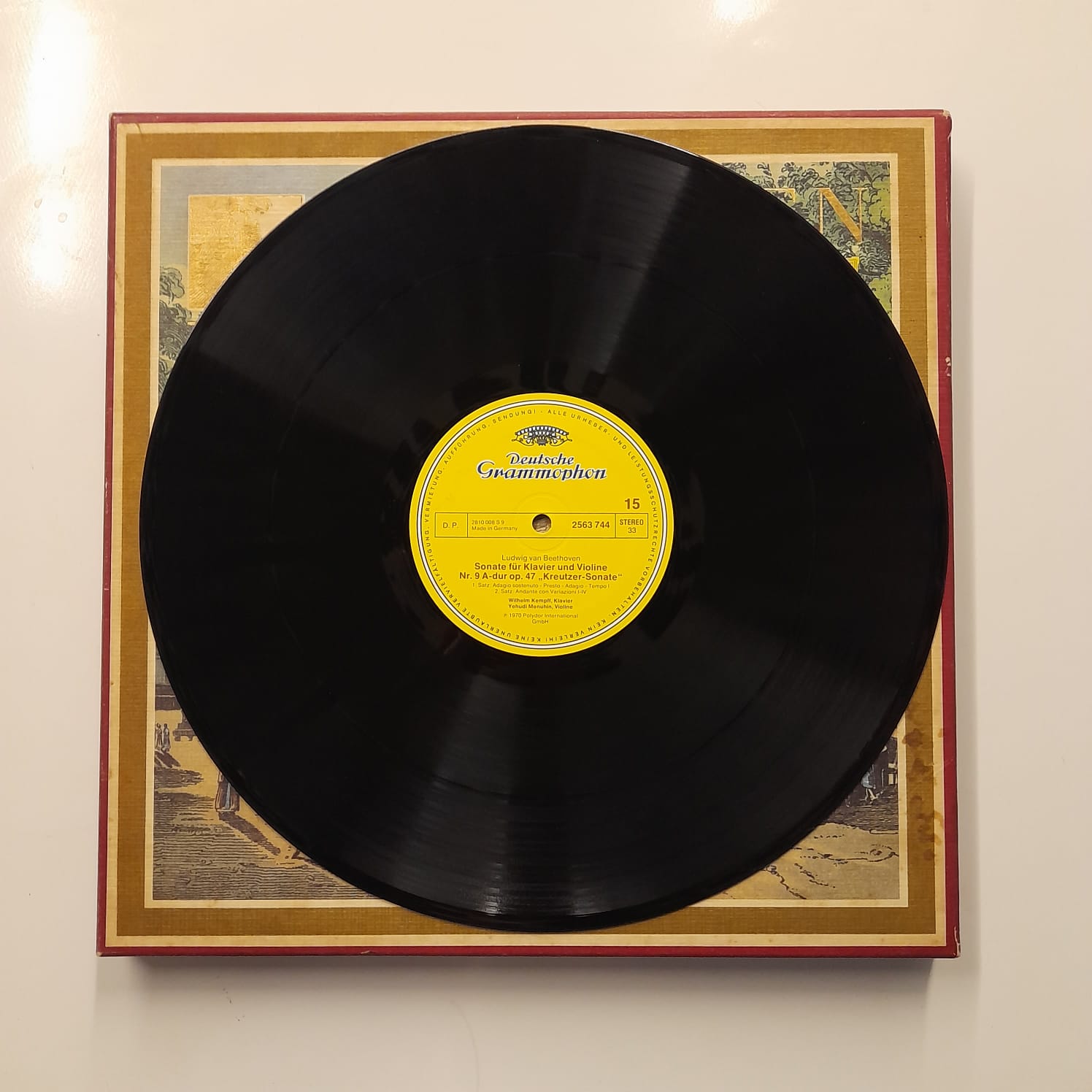 Box LP Beethoven – Beethoven Edition 1977: Violin- Und Cellosonaten (8 LPs) - Importado - Imagem 4