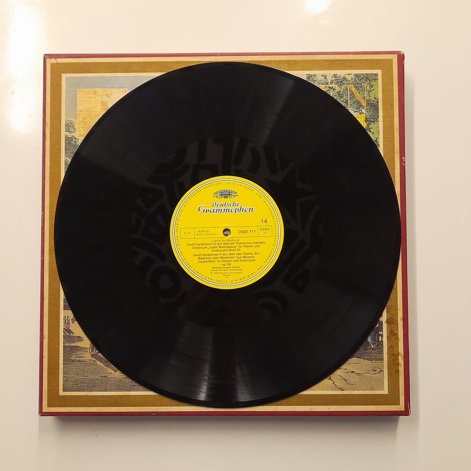Box LP Beethoven – Beethoven Edition 1977: Violin- Und Cellosonaten (8 LPs) - Importado - Imagem 5