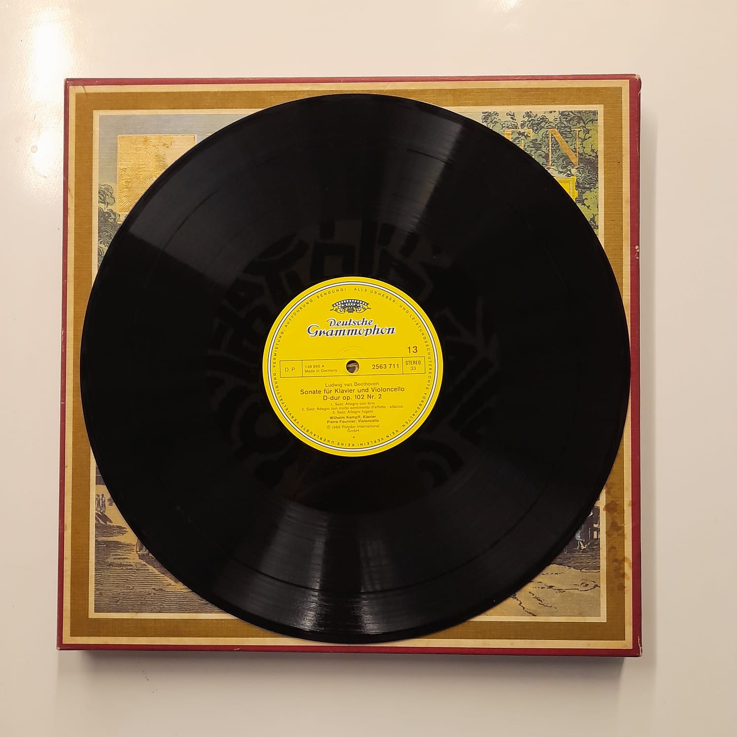 Box LP Beethoven – Beethoven Edition 1977: Violin- Und Cellosonaten (8 LPs) - Importado - Imagem 6