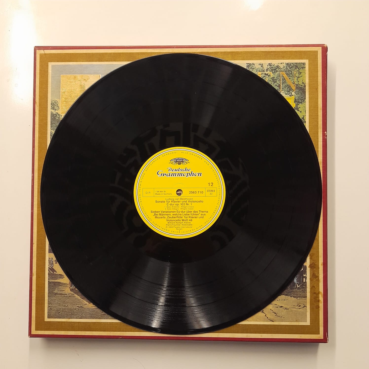 Box LP Beethoven – Beethoven Edition 1977: Violin- Und Cellosonaten (8 LPs) - Importado - Imagem 7