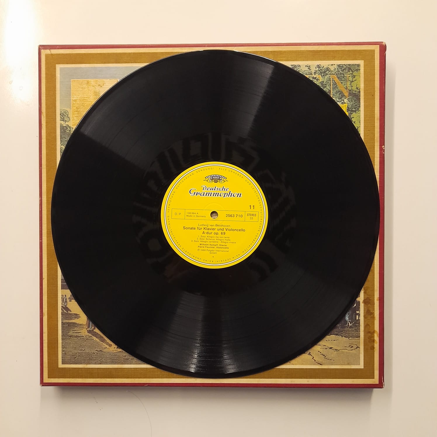 Box LP Beethoven – Beethoven Edition 1977: Violin- Und Cellosonaten (8 LPs) - Importado - Imagem 8