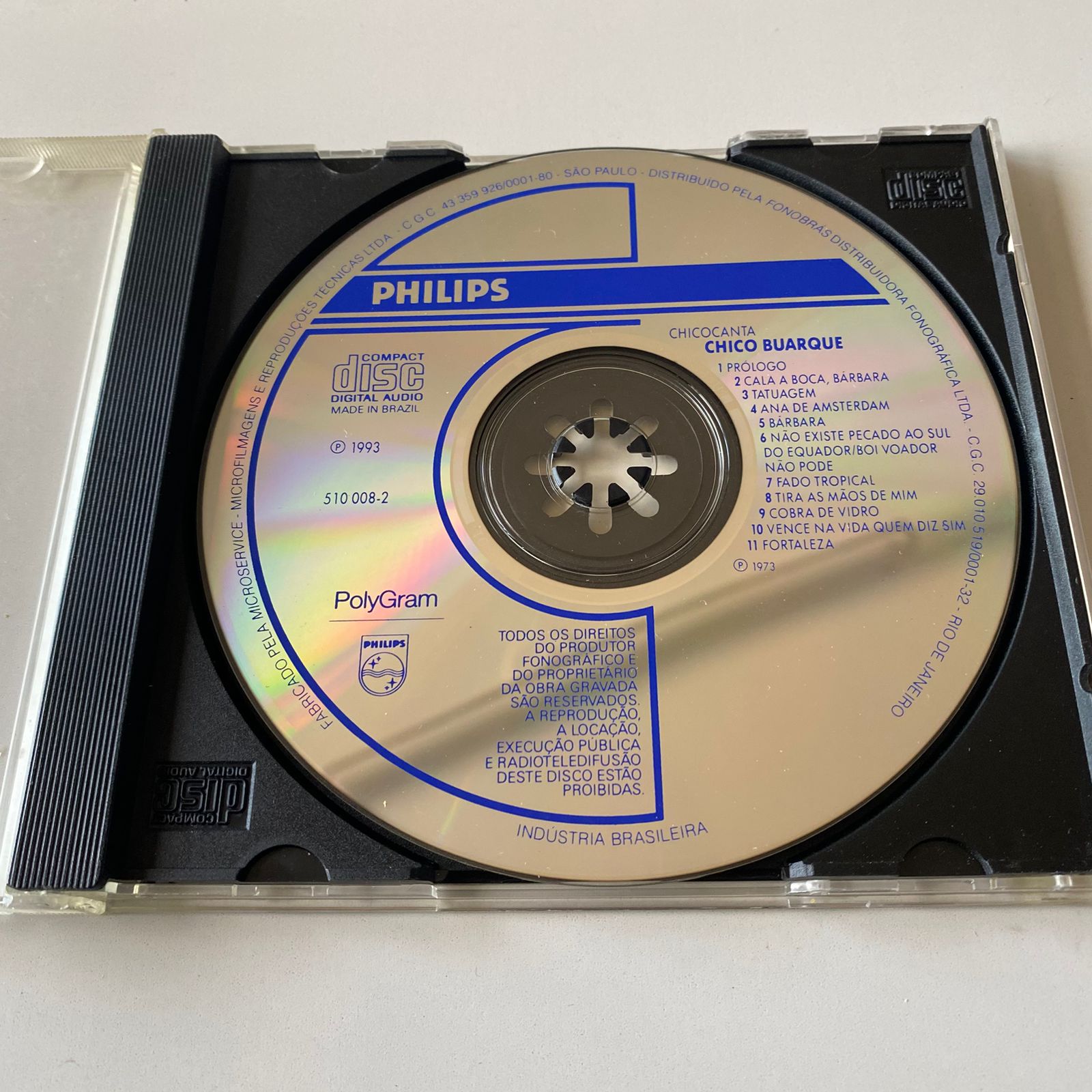 CD Chico Buarque - Chico Canta - Imagem 3