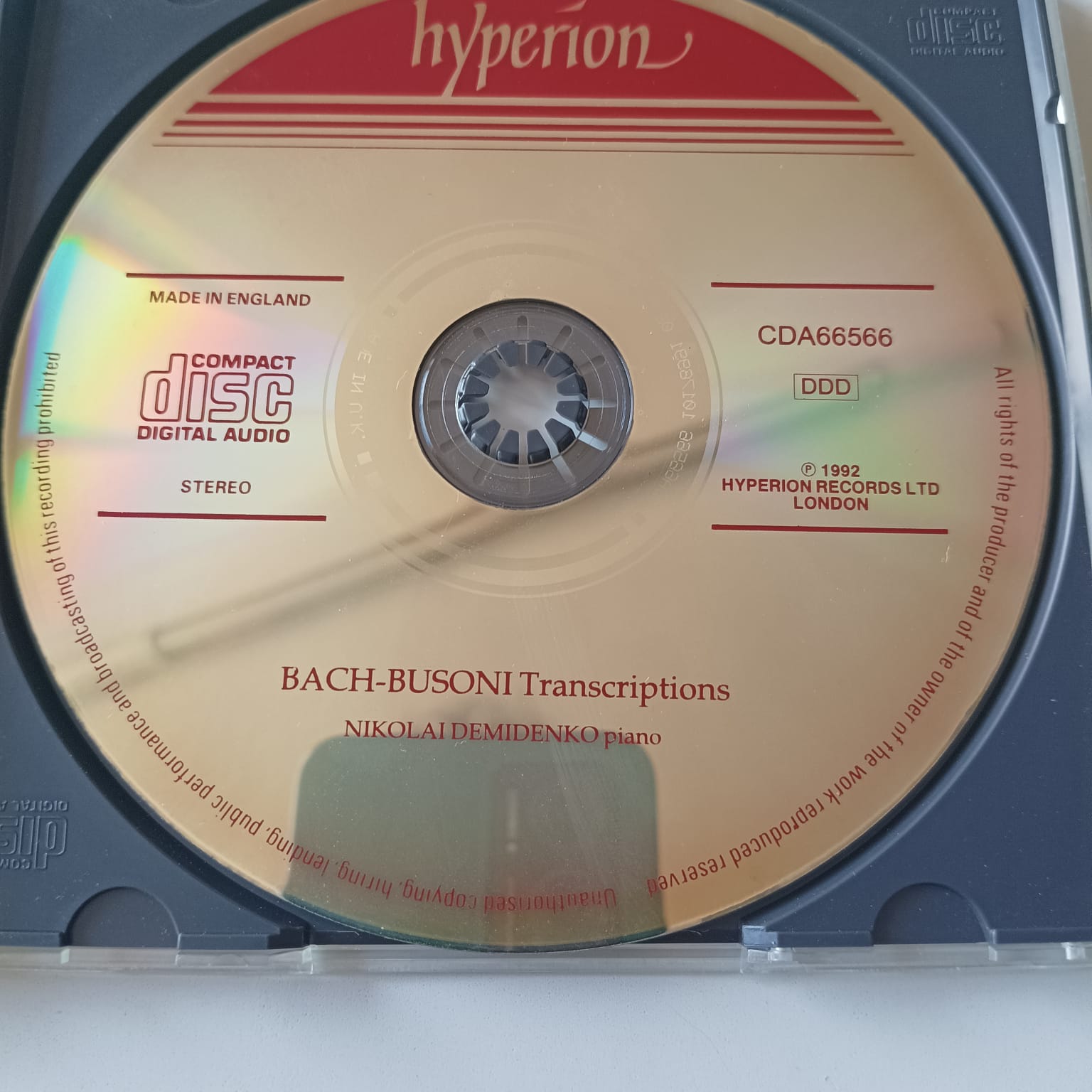 CD Demidenko Plays Bach - Busoni - Importado - Imagem 3