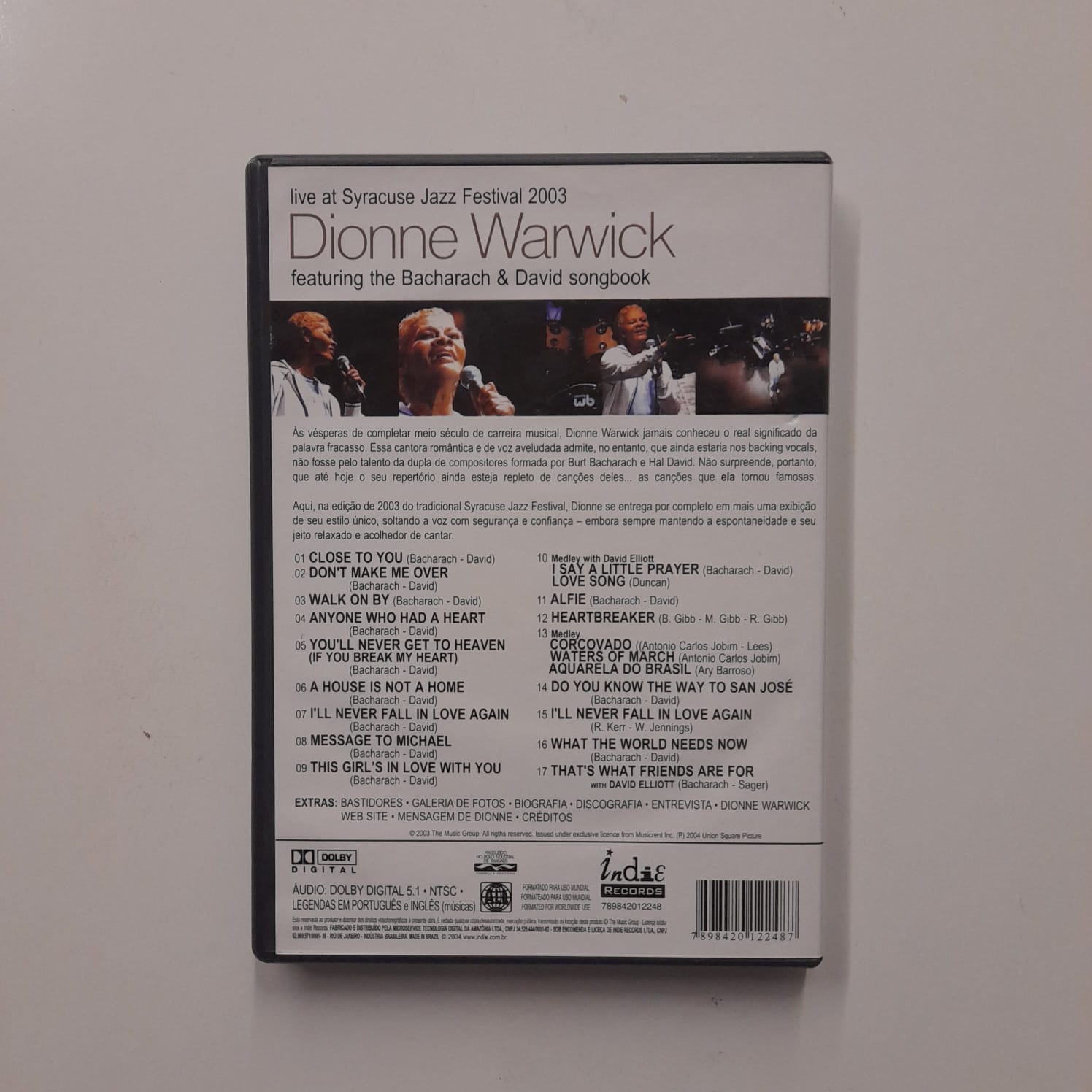 DVD Dionne Warwick – Live At Syracuse Jazz Festival 2003 - Imagem 2