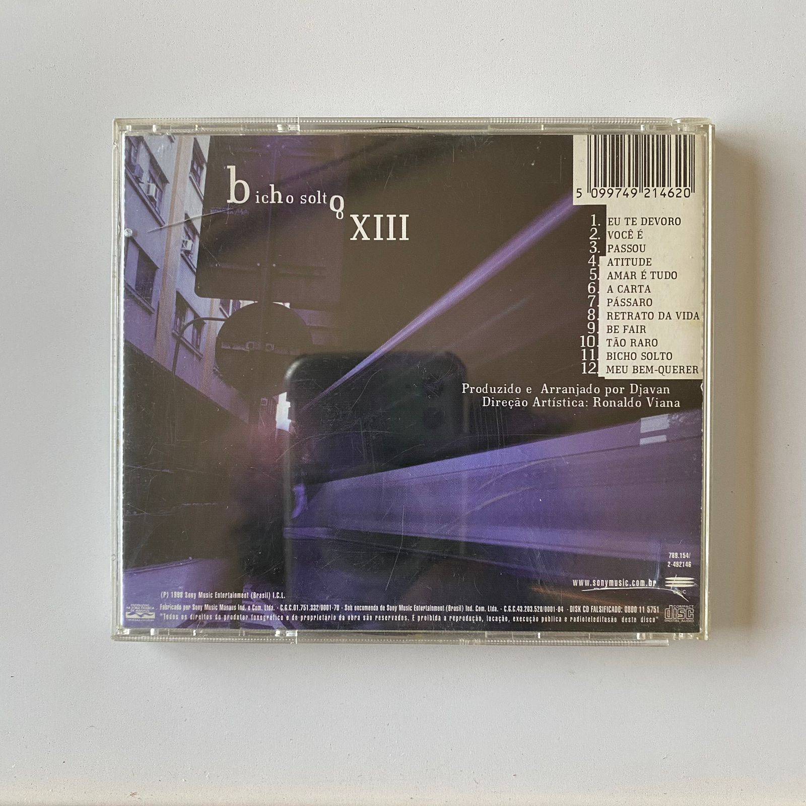 CD Djavan - Bicho Solto (O XIII) - Imagem 2