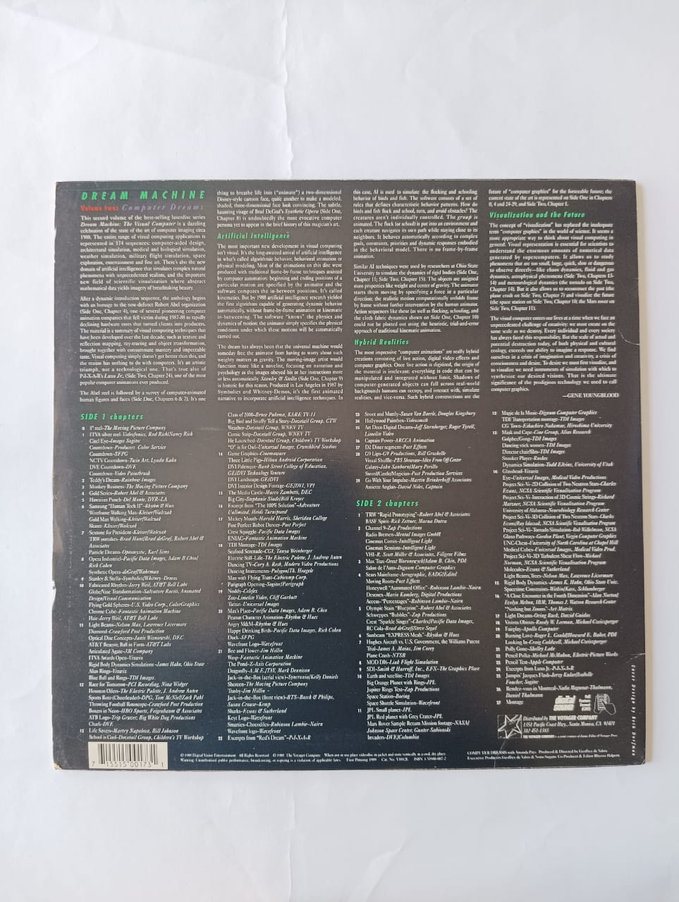 Laserdisc Dream Machine - Volume Two: Computer Dreams - Imagem 2