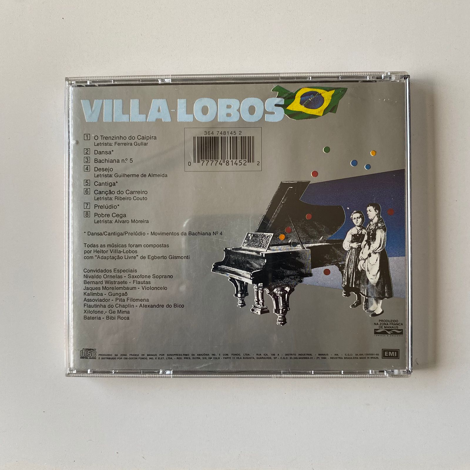 CD Egberto Gismonti - Trem Caipira - Imagem 2