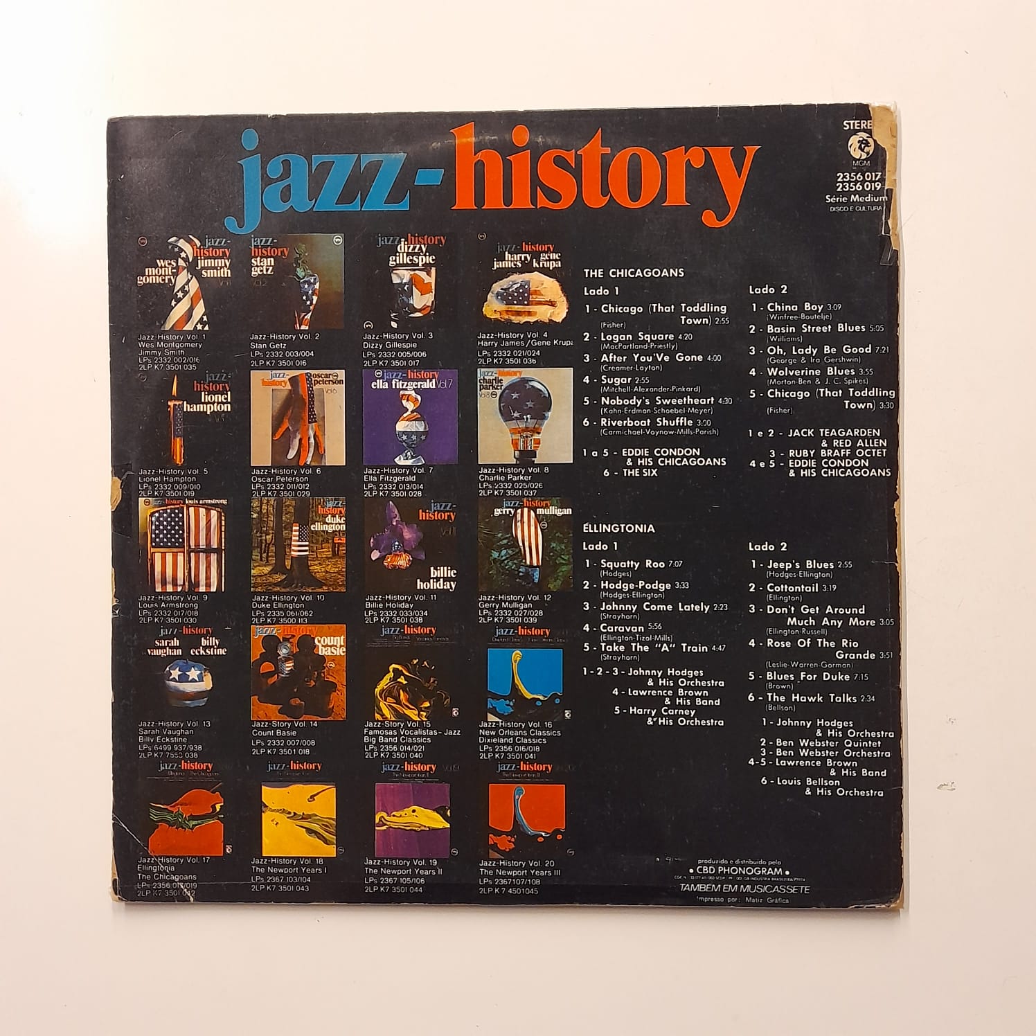 LP Jazz-History Vol. 17 - Ellingtonia / The Chicagoans - Duplo - Imagem 2