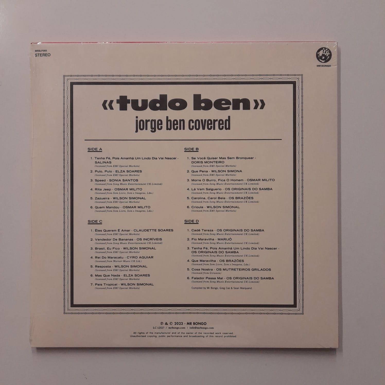LP Tudo Ben (Jorge Ben Covered) - Duplo Lacrado - Imagem 2