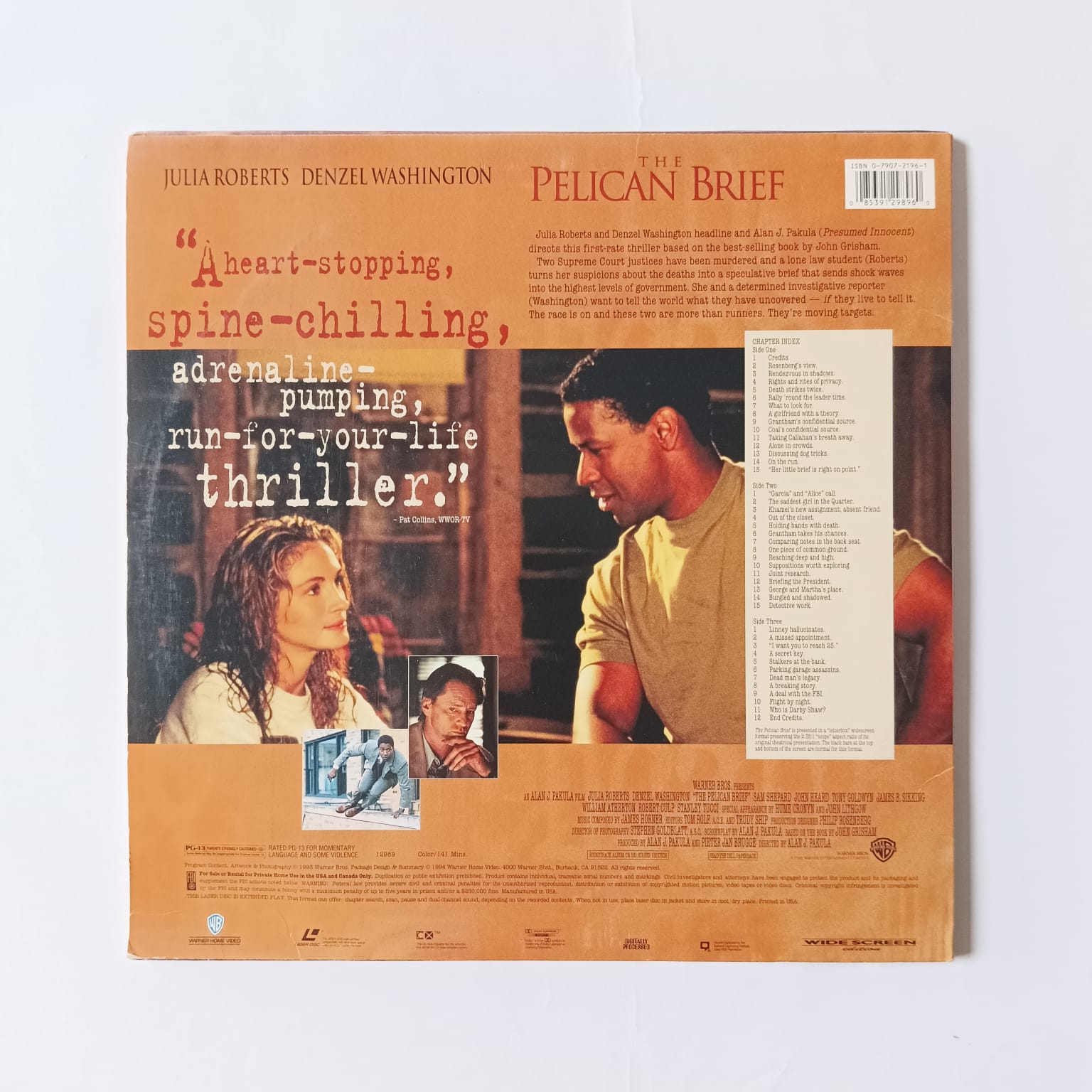 Laserdisc The Pelican Brief - Imagem 2