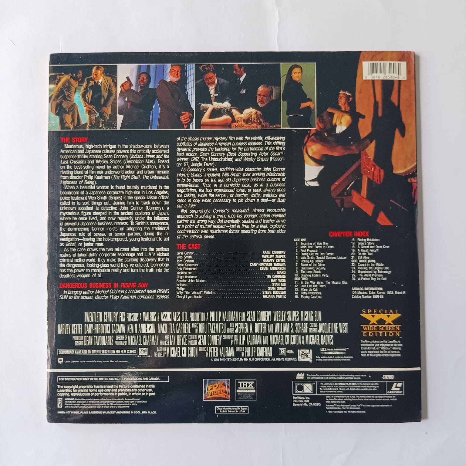 Laserdisc Rising Sun - Imagem 2