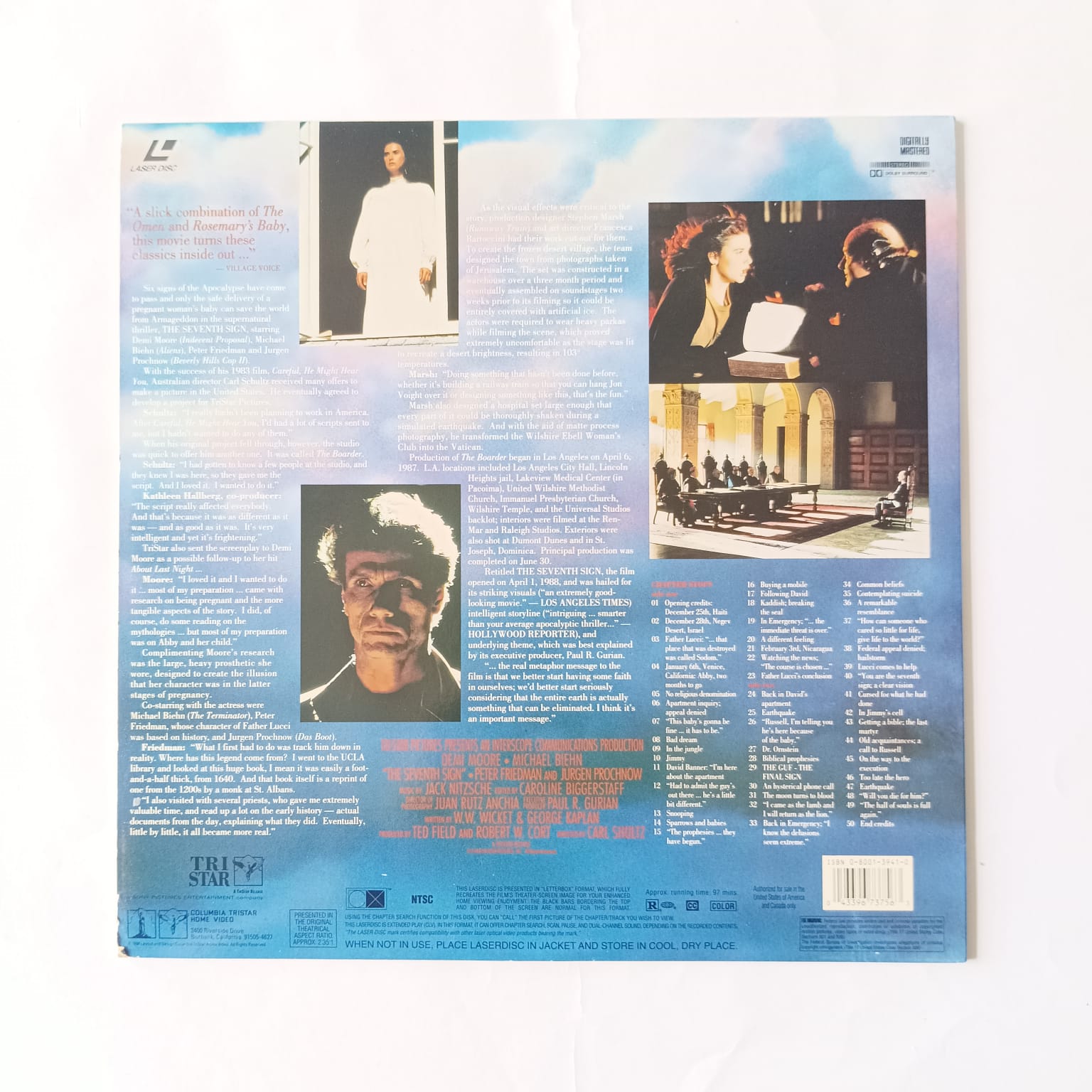 Laserdisc The Seventh Sign - Imagem 2